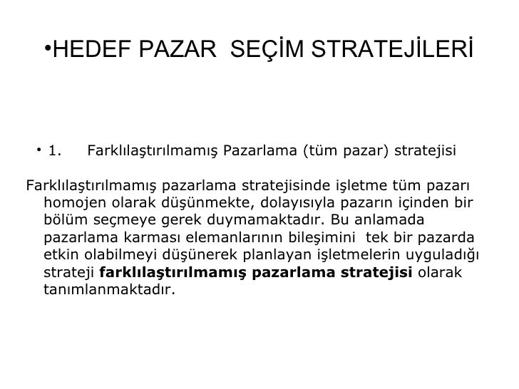 Hedef pazar nasıl değerlendirilir Hedef pazar nasıl değerlendirilir